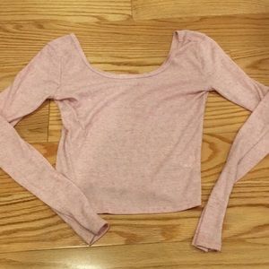a pink long sleeve